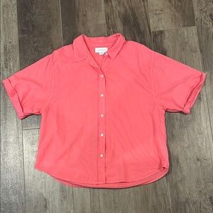Velvet by Graham & Spencer Coral Shirt 100 percent cotton!